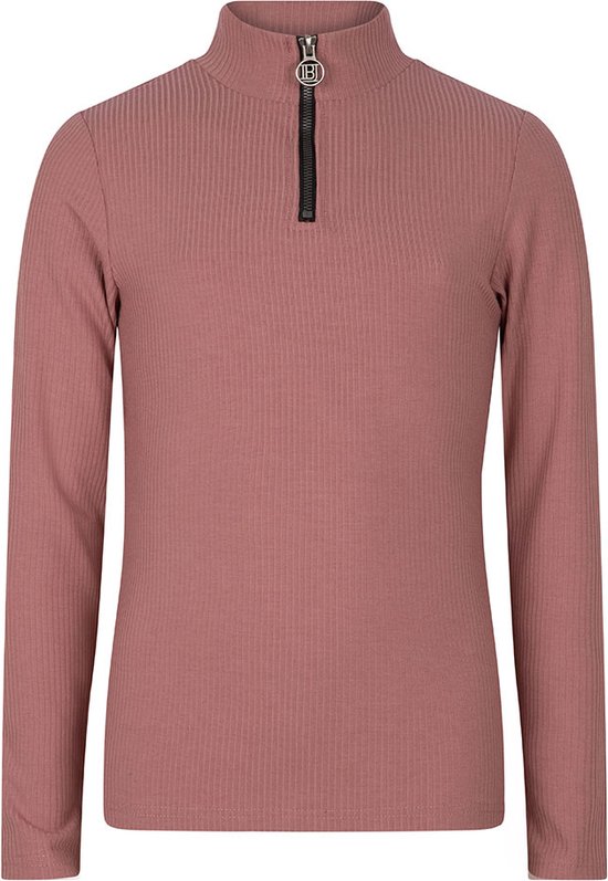 Meisjes shirt rib - Blush roze