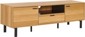 CLAREMONT - TV-meubel - Lichte houtkleur - MDF