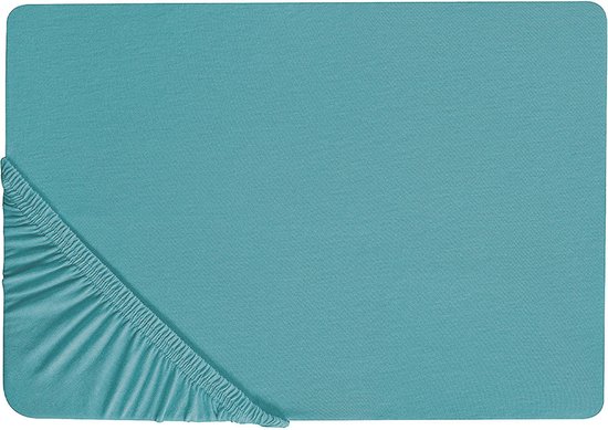 HOFUF - Laken - Turquoise - 180 x 200 cm - Katoen