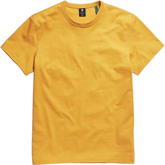 T-shirt G-star Premium Base manches courtes col rond jaune 2XL homme