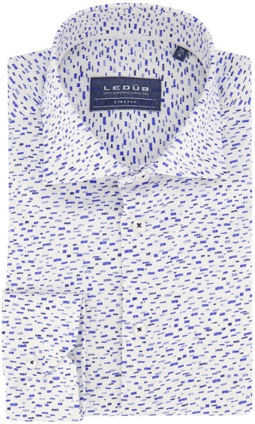 Ledub overhemd mouwlengte 7 blauw