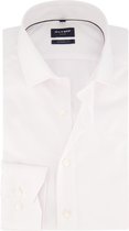 OLYMP Luxor modern fit overhemd - popeline - wit - Strijkvrij - Boordmaat: 48
