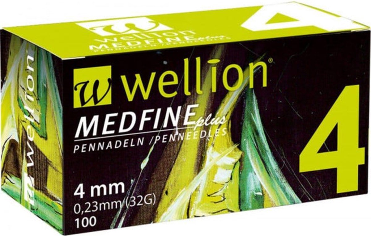 Wellion MEDfine plus pennaalden 4 mm (100)