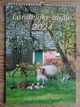 Maandkalender / natuur kalender "Landelijke idylle" 2024 met unieke sfeer foto's van natuur en landschap in Nederland van Henk Frons (cadeau idee Sinterklaas / Kerstmis)