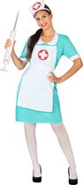 Funidelia | Verpleegsterskostuum voor vrouwen  Doktoren, Beroepen - Kostuum voor Volwassenen Accessoire verkleedkleding en rekwisieten voor Halloween, carnaval & feesten - Maat L - XL - Blauw