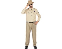 Funidelia | Jim Hopper Stranger Things Kostuum Officieel Netflix voor mannen  Films & Series, Netflix, Eleven, Dustin - Kostuum voor Volwassenen Accessoire verkleedkleding en rekwisieten voor Halloween, carnaval & feesten - Maat M - L - Bruin