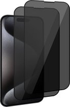 2x Geschikt voor iPhone 15 Pro Max Screenprotector Privacy - Privacy Beschermglas - Privé GuardCover