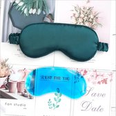 Slaapmasker - Oogmasker met koud & warm kompres gel - Reismasker - serie Summertime - Groen