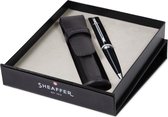 Stylo à bille Sheaffer Giftset 300 - G9312 - chromé noir brillant - avec étui à stylo en cuir - SF-G2931251-5