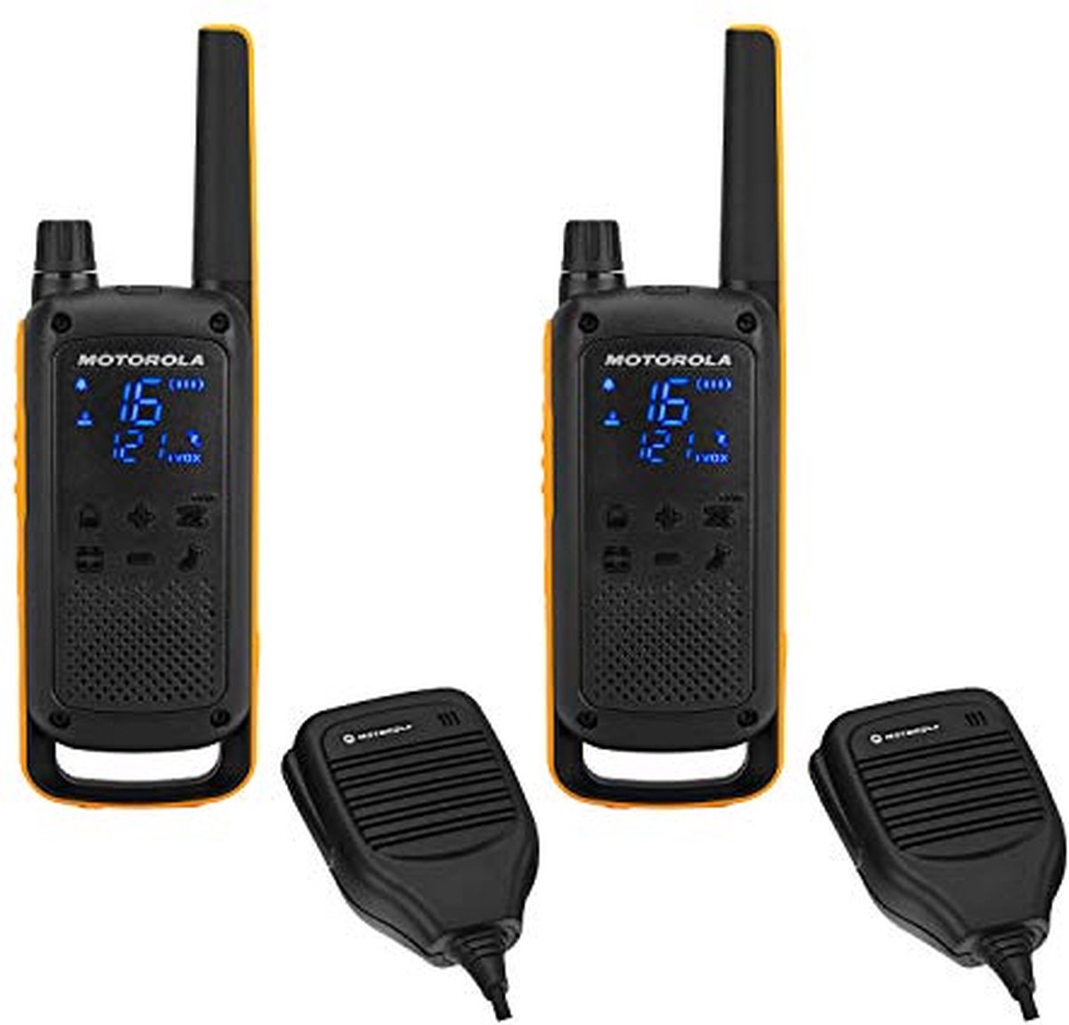 Motorola Talkabout T82 Extreme Twin Pack radio bidirectionnelle 16 canaux  Noir, Orange