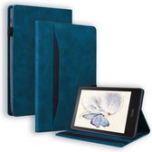 Case2go - Étui pour Kindle Paperwhite (2021) - Étui portefeuille Business - Avec porte-cartes - Blauw