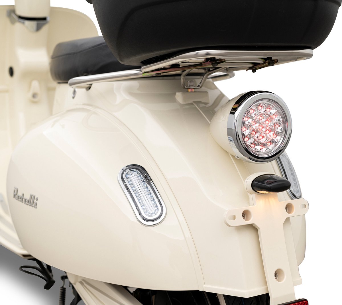 E-scooter - Retelli Vecchio Classico 20ah - Dreamy Latte - Keuze uit; Brom/snor - retro - incl kenteken, tenaamstelling en rijklaar maken – foto 8