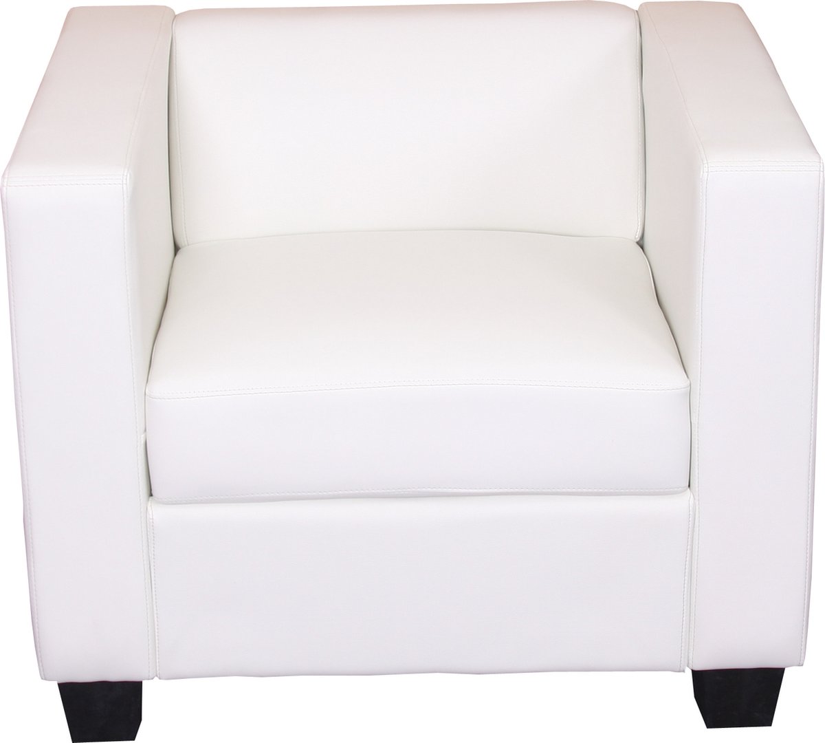 Cosmo Casa Relaxfauteuil - Wit - Eigentijdse Zitbeleving - Comfort en Elegante Stijl - Hoogwaardige Polyurethaan Bekleding