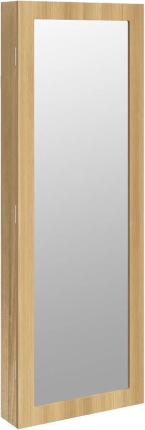 VidaXL Sieradenkast met spiegel wandgemonteerd