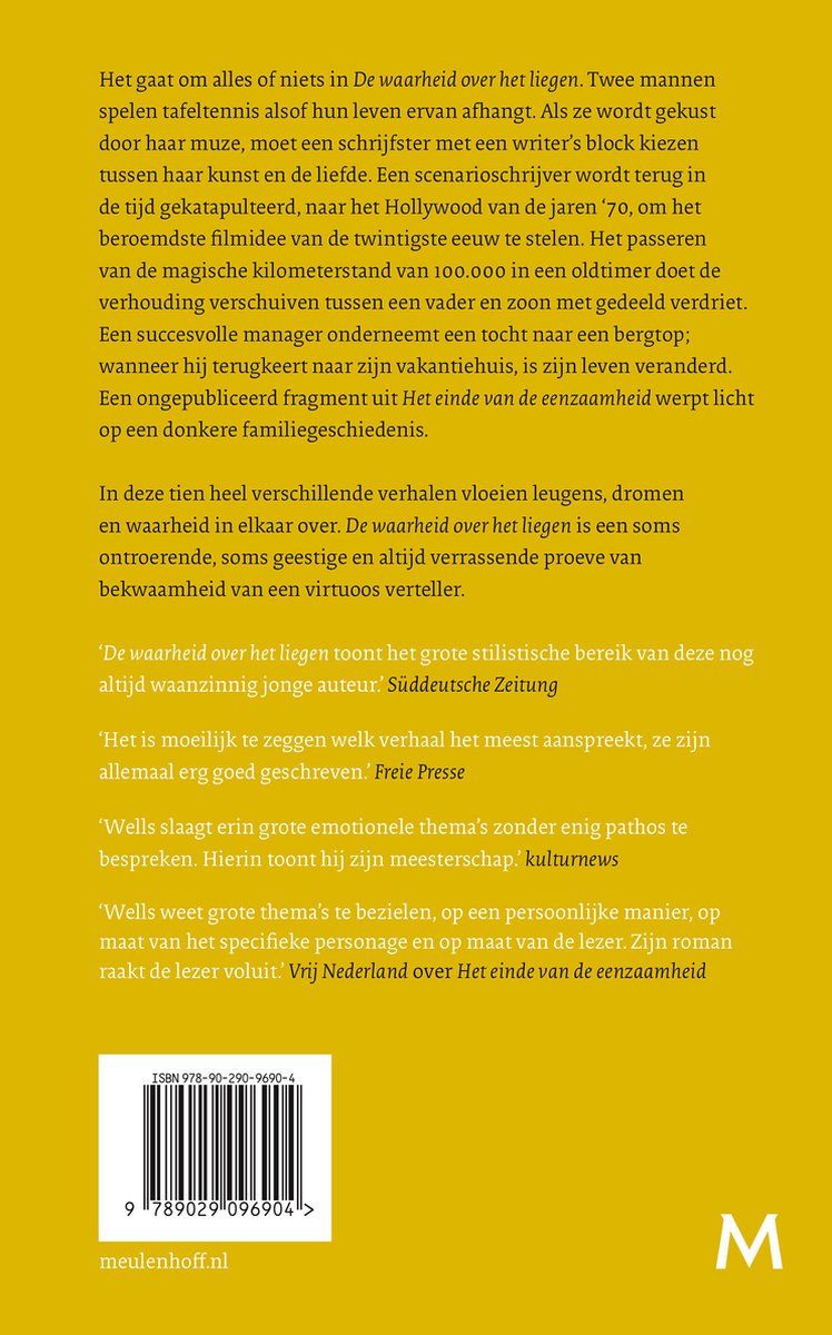 De waarheid over het liegen - back cover
