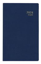 Agenda Brepols 2024 - Bâtiment - SETA - PVC - Carreaux - 10 x 16,5 cm - Blauw
