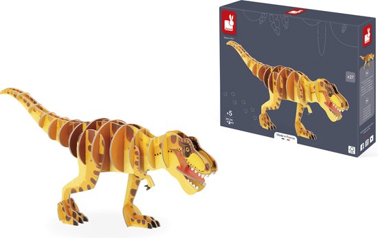 Bouw zelf een houten dinosaurus