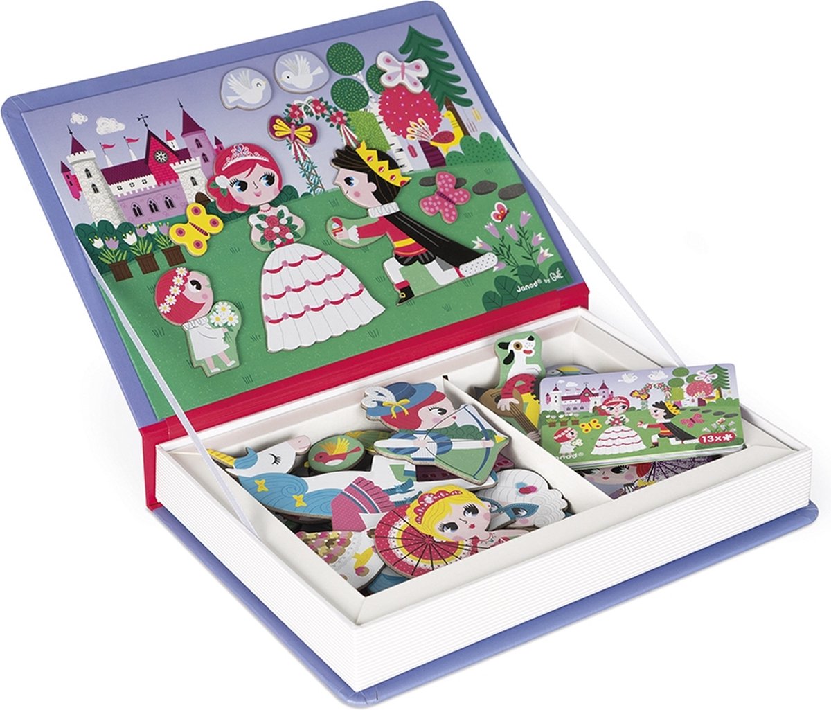 Janod - Magnetibook - Prinsessen - Magneetboek Speelset — afbeelding 5