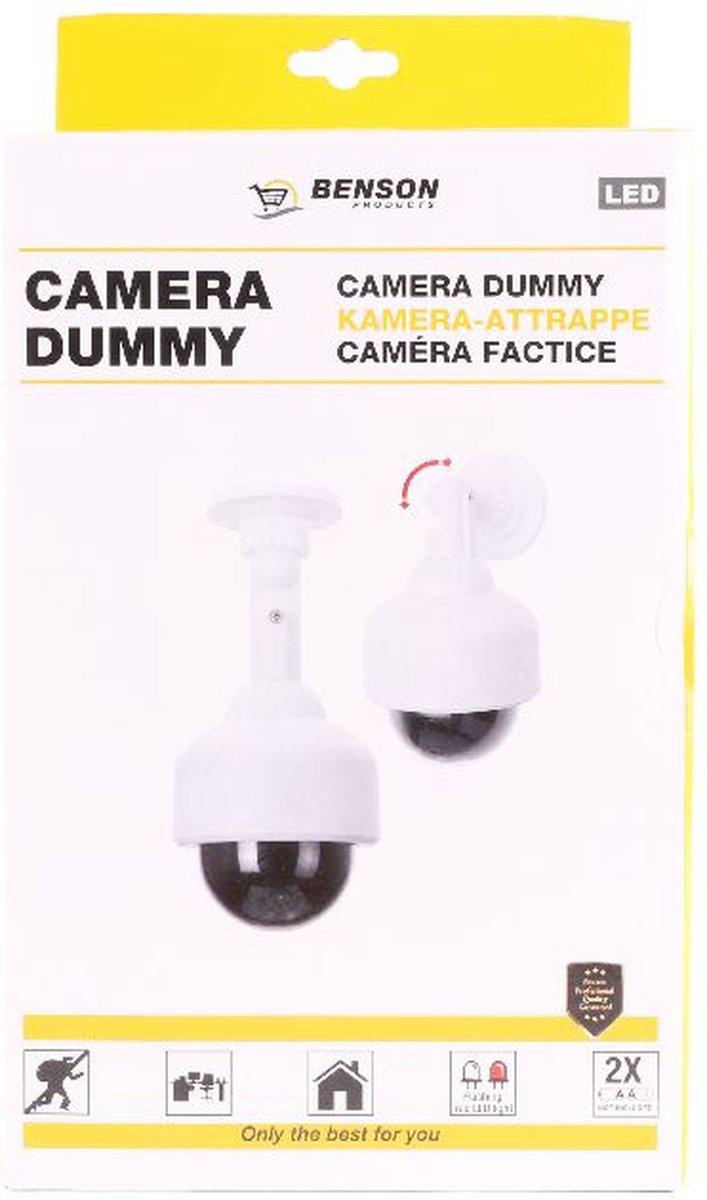 Benson Dummy Camera Dome Led - Voor binnen en buiten - Wit van Benson — afbeelding 3