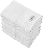PandaHome - Handdoeken - 5 delig - 5 Handdoeken 50x100 cm - 100% Katoen - Witte Handdoek - Handdoek wit