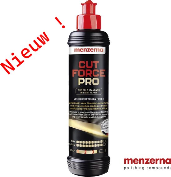 Menzerna Cut Force Pro 2in1 Compound 1L - High Cut & High Gloss + 2 Microfiber Cloths