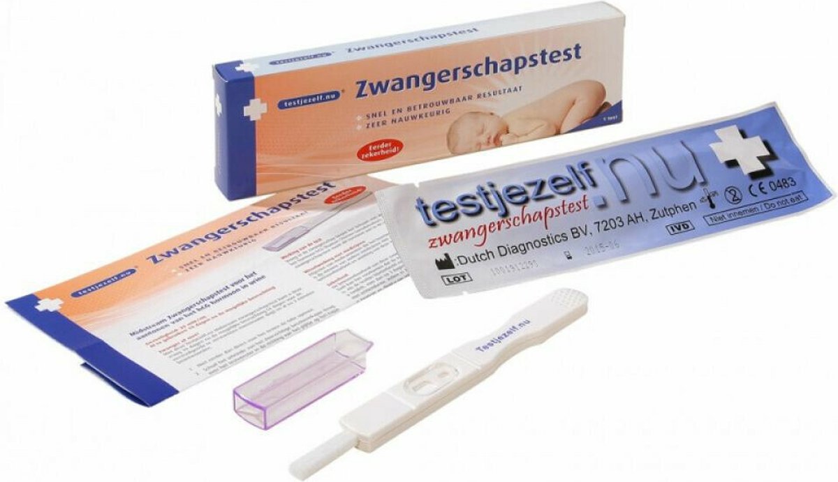 Goedkoopste Testjezelf.nu - Midstream Zwangerschapstest - 1 stuk - Zwangerschapstest