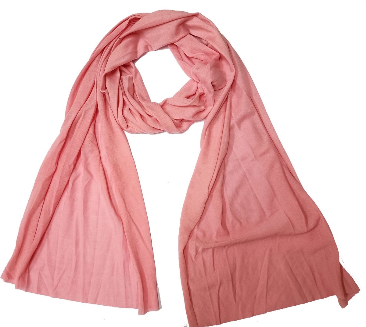 Zachte roze sjaal - Langwerpig model - 170 x 45 Centimeter - Najaarscollectie - Damesdingetjes