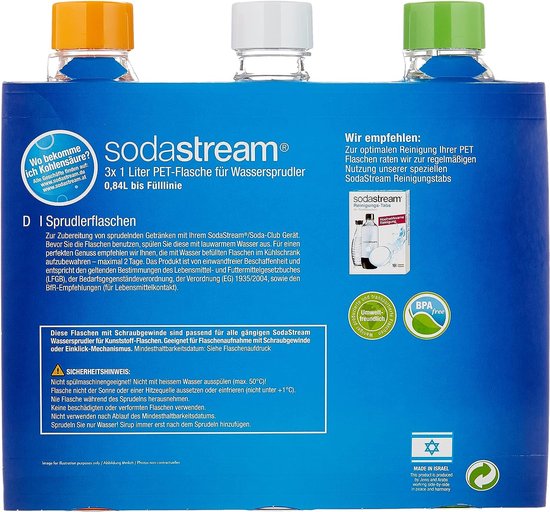 Sodastream Bouteilles PET emballage de deux 2 x 1l