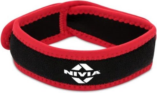 Genouillère rotulienne Nivia Performaxx - Taille unique, Caoutchouc, noir