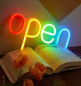 Neon verlichting open – Openbord - Open - Neon wandlamp - Neon ligt - Led- Open - Sfeerverlichting - Neonlicht - Neon lamp - Neonverlichting - Neon verlichting - Tafellampen - Verlichting – Bedrijf