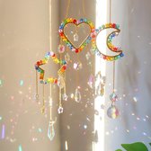 Zonnevanger kristallen ramen, 3 stuks kleurrijke kristallen kralen hangers decoratie, raamdecoratie, hangend, kristallen zonnevanger, regenboog, kristallen hanger, huisdecoratie