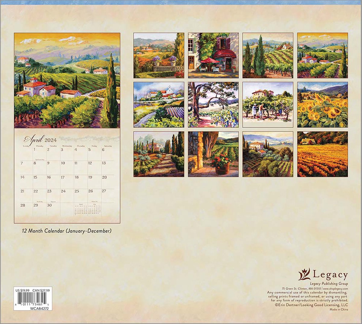 Wine Country Kalender 2024