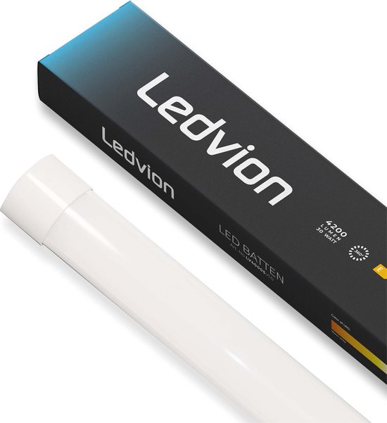 Ledvion LED Batten 120 cm - Samsung LED Chips - 30W - 140lm/W - 6500K - 5 Jaar Garantie
