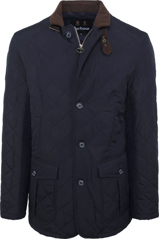 Barbour - Jas Quilted Lutz Donkerblauw - Heren - Maat L -