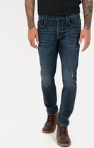 camel active Tapered Fit 5-Pocket Jeans - Maat menswear-36/32 - Donkerblauw