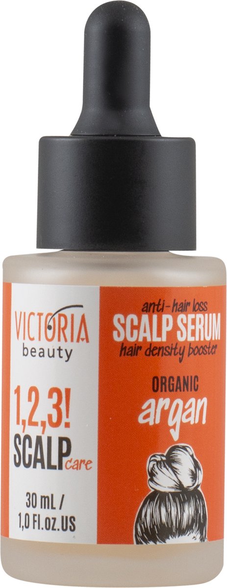 Victoria Beauty - 1,2,3! Scalp Care! - Anti-Hair Loss Booster Scalp Serum - Hoofdhuid verzorging! Anti-haaruitval Booster hoofdhuidserum - Biologische Argan + Cafeïne en Hyaluronzuur