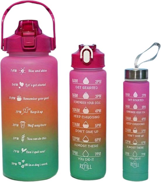 Relaxdays glazen waterfles, set van 4, 500 ml, anti-lek, drinkfles met hoesje, Hx: ca. 23,5 x 6,5 cm, transparant/zwart Relaxdays glazen waterfles, set van 4, 500 ml, anti-lek, drinkfles met hoesje, Hx: ca. 23,5 x 6,5 cm, transparant/zwart