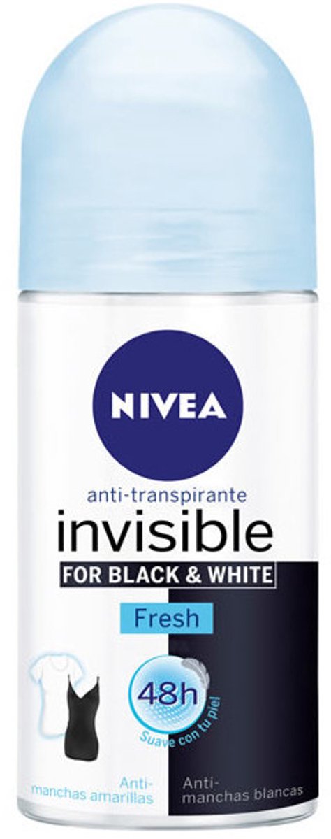 Deodorant Roller Black & White Invisible Fresh Nivea (50 ml)