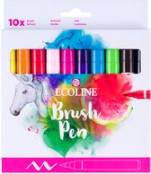 Ecoline Brush Pen set Helder | 10 stuks