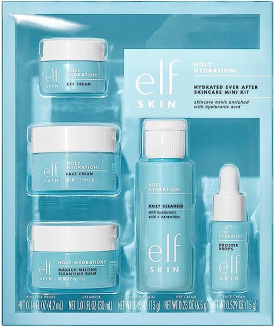 e.l.f. SKIN Hydrated Ever After Skincare Mini Kit Cleanser Make