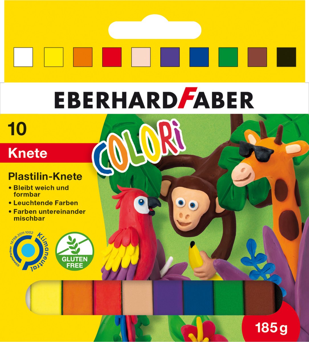 Eberhard Faber klei - 10 kleuren - voor kinderen - EF-572011