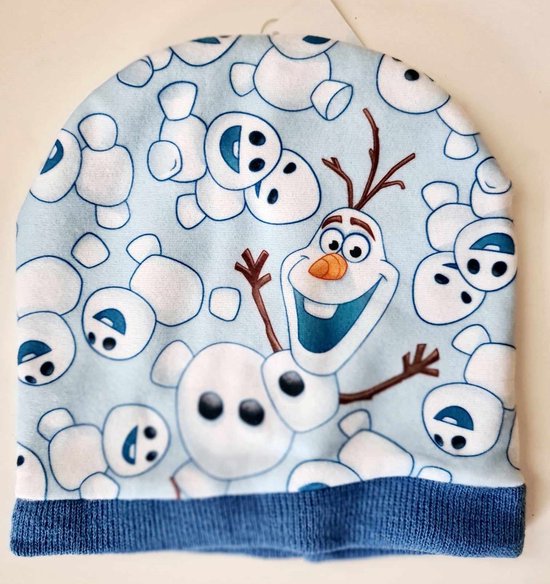 Disney Frozen Chapeau Junior Olaf Polyester Blauw Chapeau Taille Unique