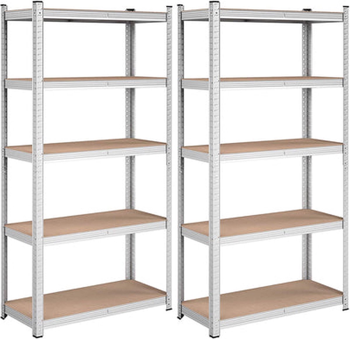 Monzana® Étagère Charge Lourde 5 Niveaux 170x75x30cm Étagère métallique