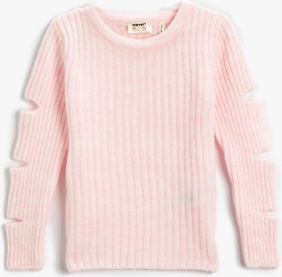 Koton Standaard mouw Basis Roze sweater voor meisjes 3WKG9004AT
