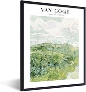 FrameYourWall® - Fotolijst met poster 60x80 - Van Gogh - Kunst - Groen - Oude meesters - Natuur - Fotokader van hout - Kaders en lijsten - Houten fotolijstje - Wissellijst voor muurposter - Picture en photo frame - Posterlijst - Fotohouder