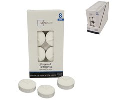 Mainstays - Theelichten - wit 8 stuks