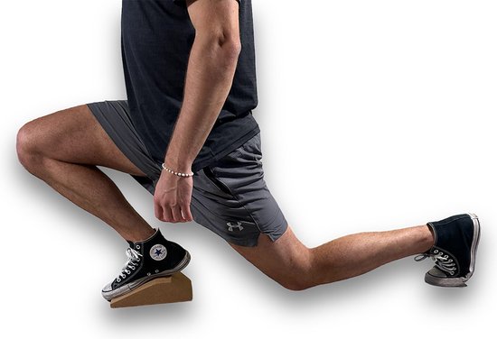 Two-Sided Cork Wedges - Kurken Squat blokken - Perfect voor Knees Over Toes & Diepe Squat Training - Non-Slip Slant Board - Deadlift Wedge & Kuitspierstretcher - Kneesovertoes Knietraining - Revalidatie, knie & been gezondheid van Kneesovertoes  — afbeelding 3