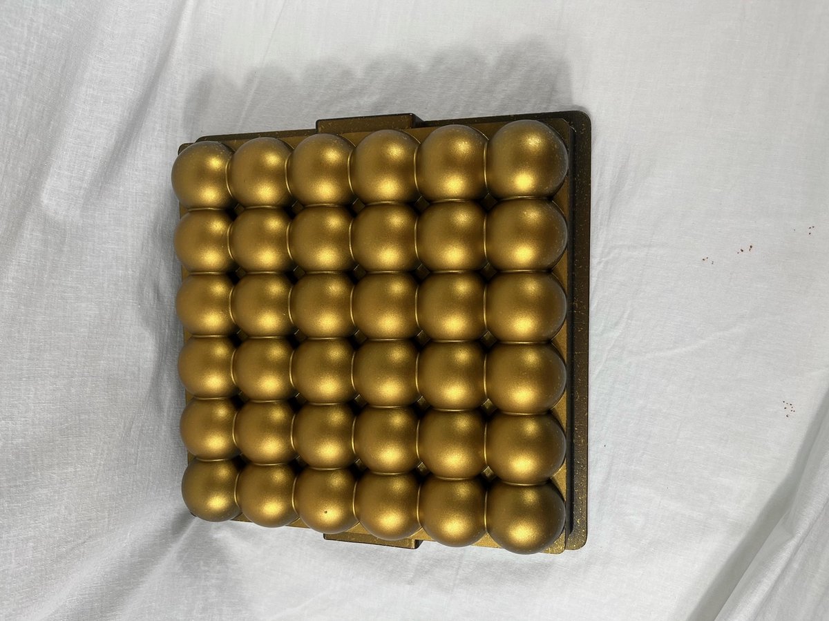 Homestar - ATOM-Patisse - Cakevorm Profi 268X28 cm - Rechthoek- Taart vorm - giet - goud