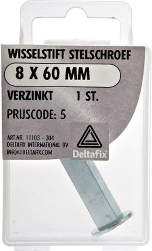 Verstelbare vast/draaibare excentrische deurkruk wisselstift M10x16/8x8x75mm - M6x32mm dd35-60 - Ten Hulscher bv