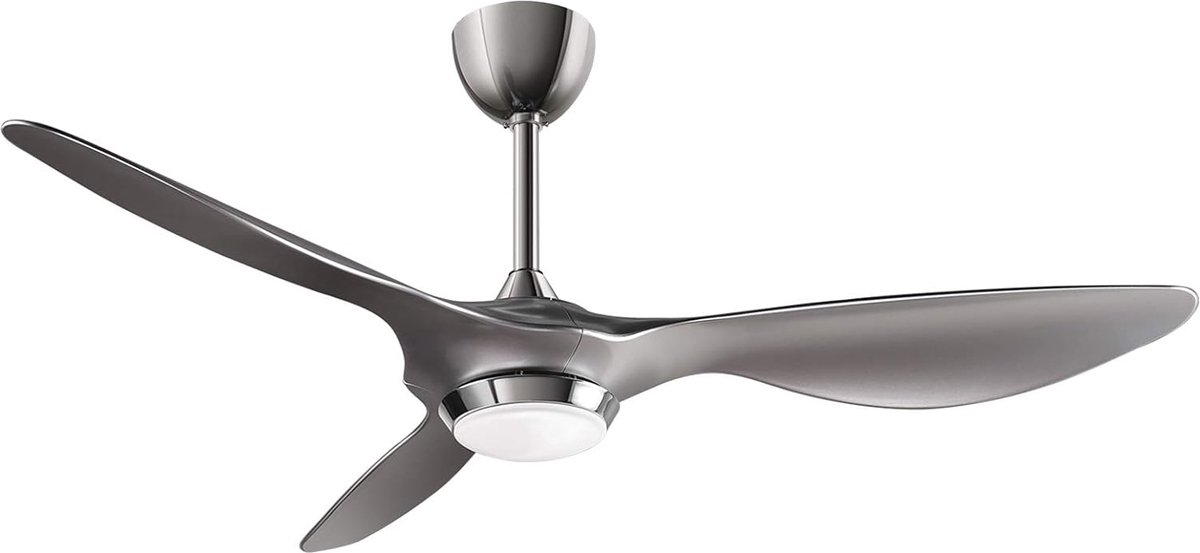 reiga 132CM Silver Smart Ceiling Fan with Dimmable LED Light